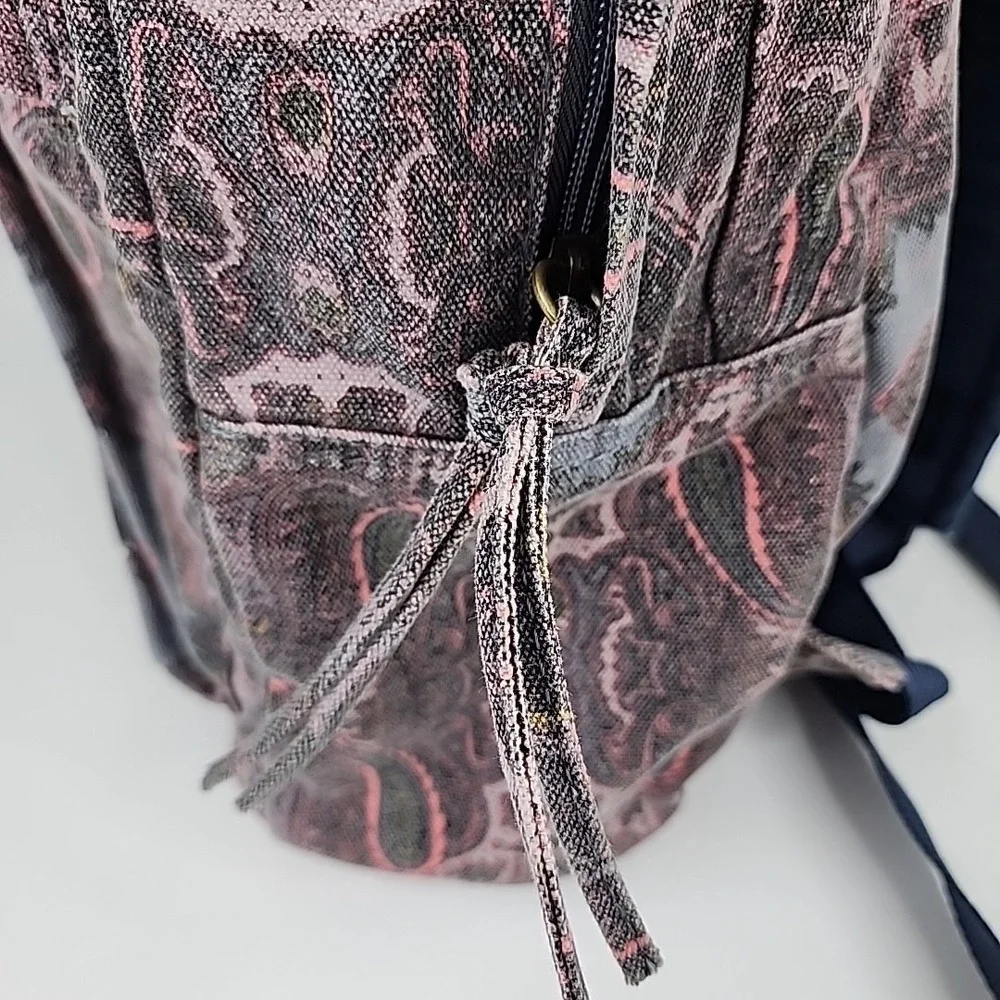 Vintage O'Neill Unisex Backpack Surfer Retro Hippie Beach Bag Paisley Design